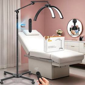 HITTI Half Moon lash lamp head rotation for precise eyelash extensions.