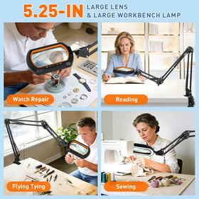 HITTI desk magnifier aids soldering and miniature work