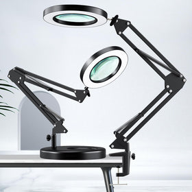 HITTI 10X magnifying glass with light close-up lens detail for precise inspection