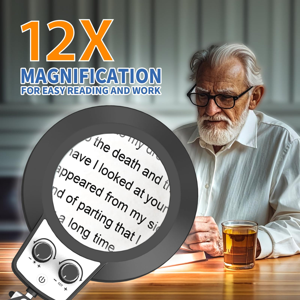 HITTI 360-degree head rotation keeps the lens steady during detailed tasks.