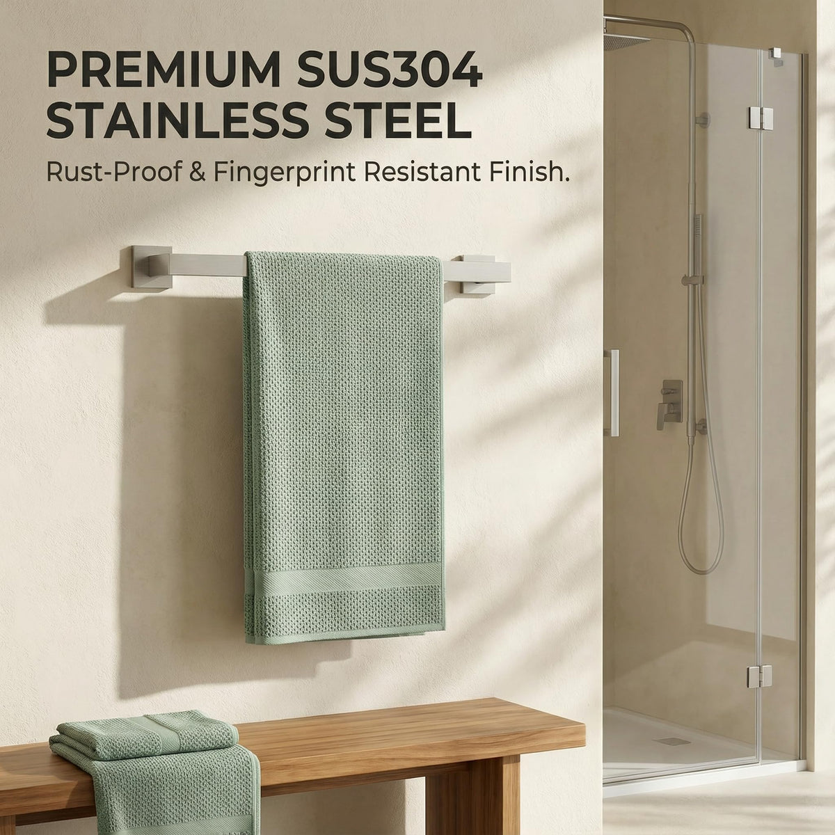 Hiuqixe brushed nickel toilet paper holder for tidy bathroom organization