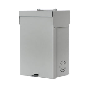 Hiweld 60A outdoor enclosure interior view emphasizes two spaces for circuits