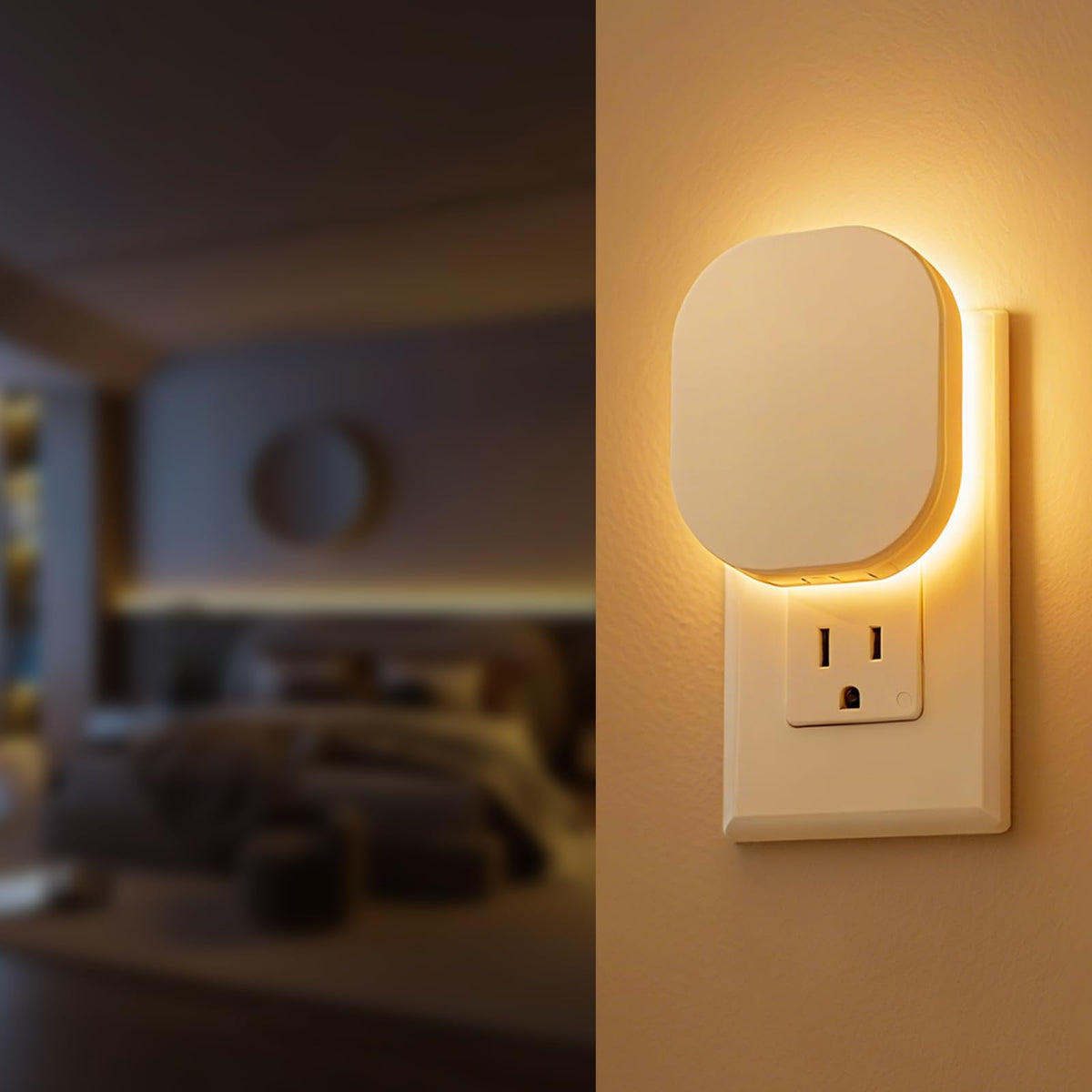 Hiwrolat night light with 5-step dimming for adjustable brightness