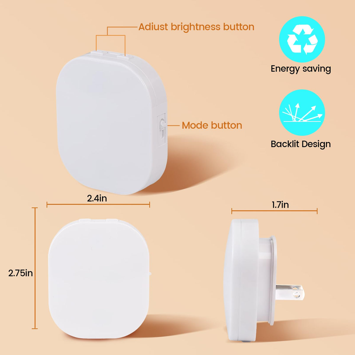 Hiwrolat energy-efficient night light reduces power use across spaces