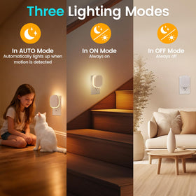 Hiwrolat warm white nursery night light for gentle nighttime illumination