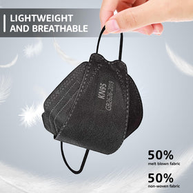 50-pack packaging for HIWUP KN95 masks for easy storage.