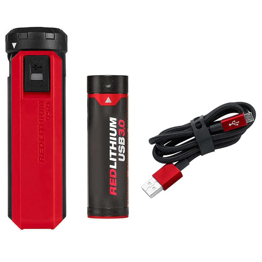 HIZAL Milwaukee USB battery with LED fuel gauge for quick charge status.