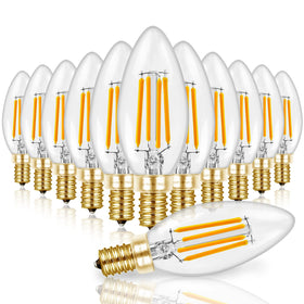 Hizashi b11 led candelabra 2700k warm bulb for cozy living spaces.