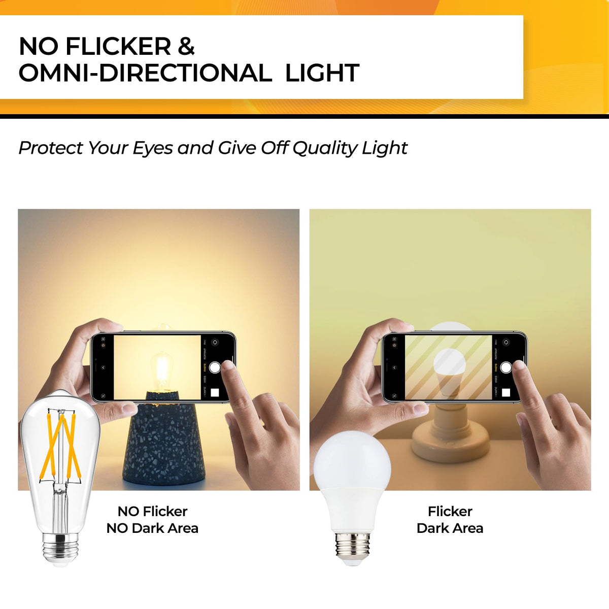 Hizashi clear glass Edison bulb adds classic look to fixtures.