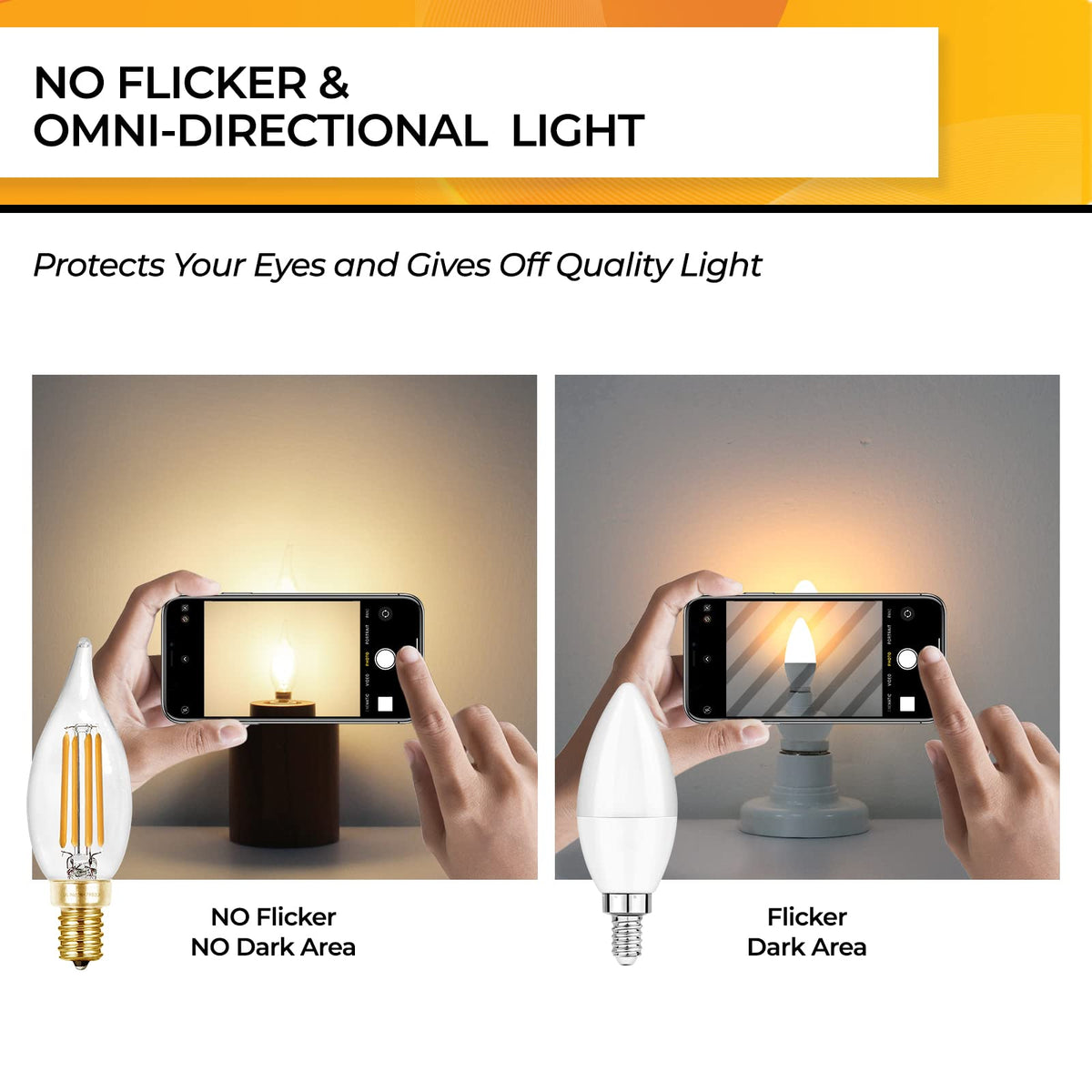 Hizashi E12 UL-listed bulb is safe for home installations.