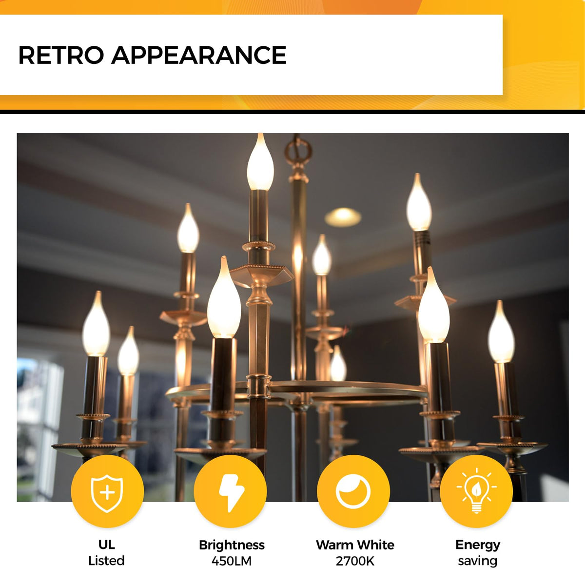 Energy-saving Hizashi bulb reduces power usage while maintaining brightness.
