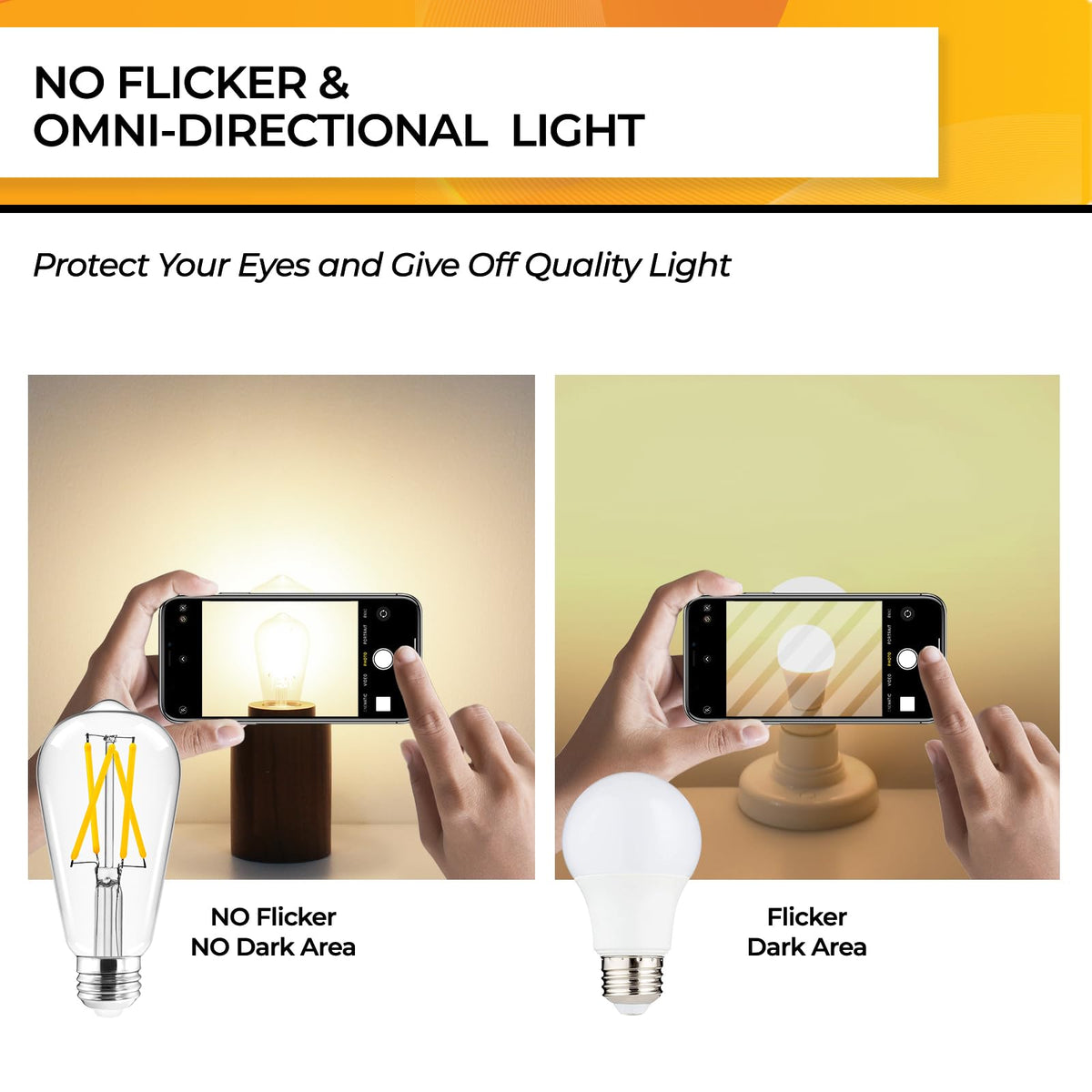 Hizashi LED Edison bulbs 95+ CRI demonstrates true color rendering in decor.