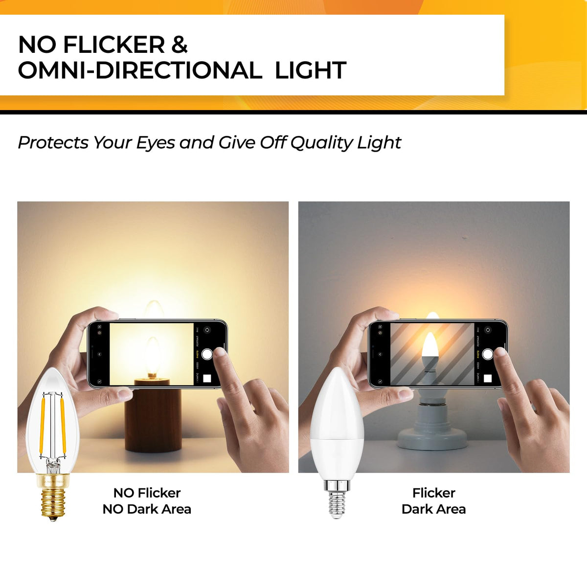 Hizashi UL-listed bulbs meet safety standards for reliable home lighting