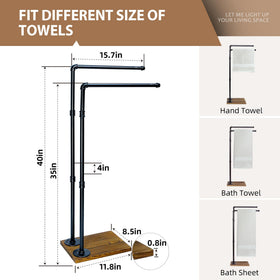 Hjarta large base design helps prevent tipping on busy bathroom floors.