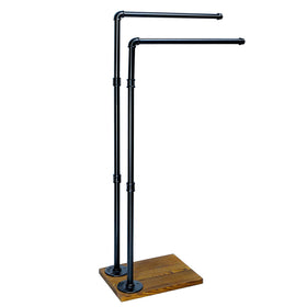 Hjarta farmhouse style towel rack blends rustic charm with practical organization.