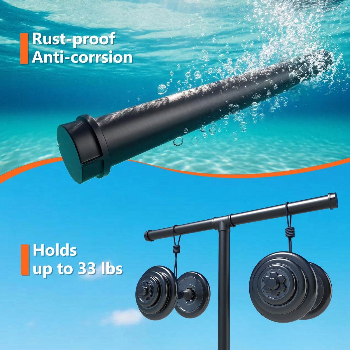 Hjarta portable design allows easy relocation around the spa or deck.