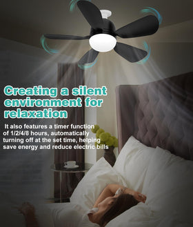 HK Socket Fan Light installation demonstrates easy screw-in setup for quick use.