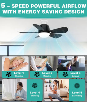 HK Socket Fan Light remote offers convenient wireless speed and brightness adjustments.