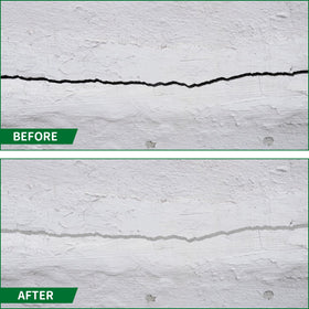 In-gap application demonstrates flexible backing for large joints and weather resistance.