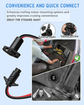 HKAIMING 8-gauge marine wiring reduces resistance for cooler operation.