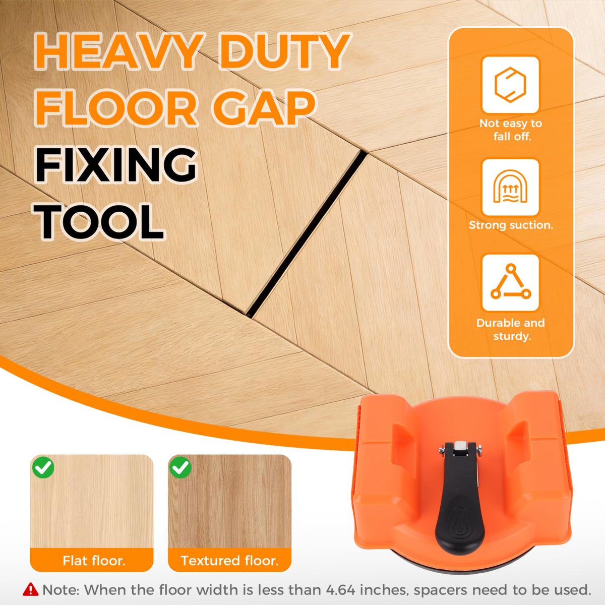 HKELYSNR rubber-hammer use protects delicate floors during installation.
