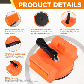 HKELYSNR vacuum-suction design provides secure grip during floor gap repairs.