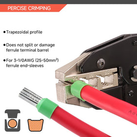 HKS adjustable crimp force lets you tailor pressure for each task.