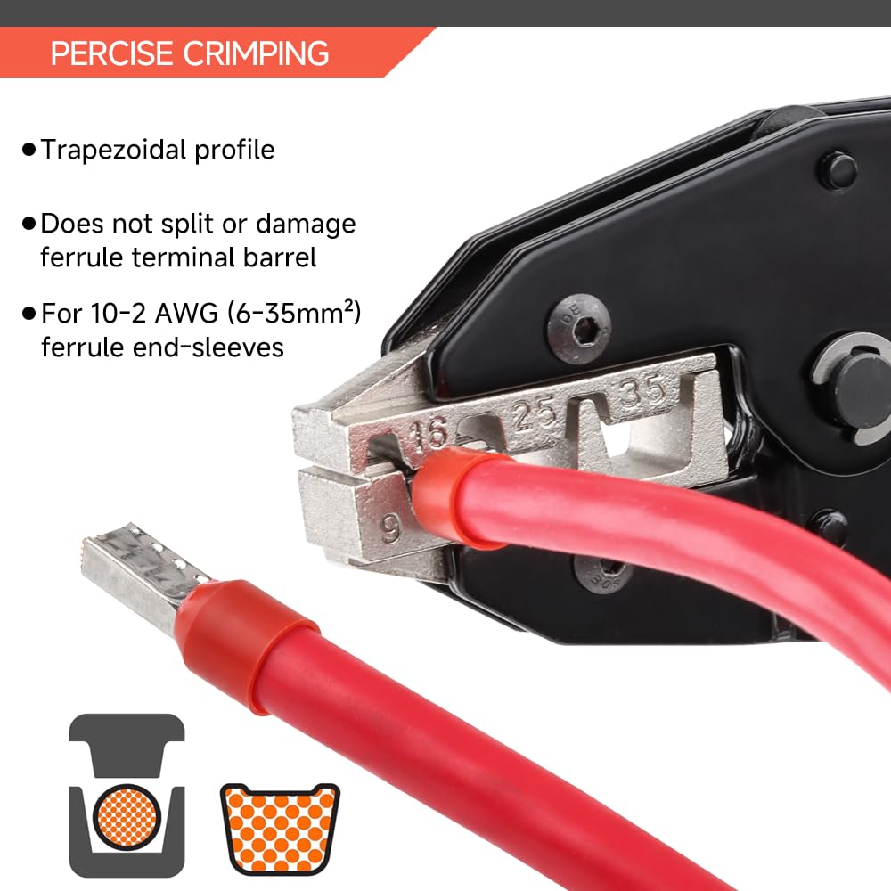 HKS crimping tool adjustable force knob enabling tailored crimp strength