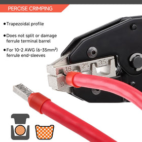 HKS crimping tool adjustable force knob enabling tailored crimp strength