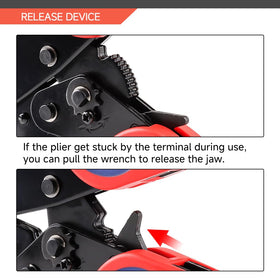 HKS crimping tool supports AWG 14-8 (2.5-10mm²) cables