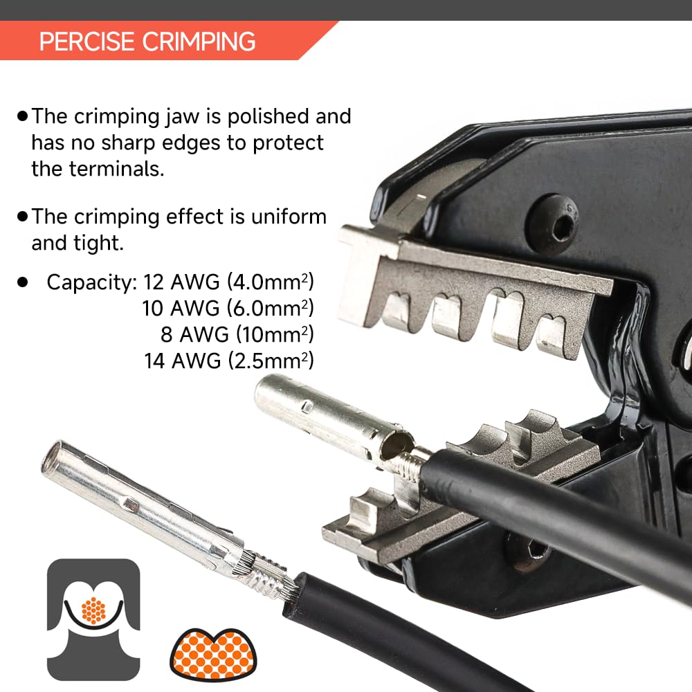 HKS crimping tool ergonomic handles provide comfortable grip during long sessions
