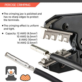 HKS crimping tool ergonomic handles provide comfortable grip during long sessions