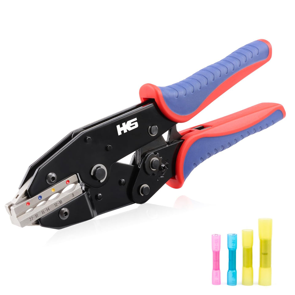 HKS crimping tool for heat shrink crimps delivers precise, durable connections.