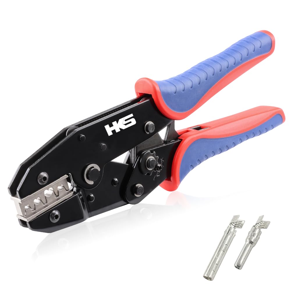 HKS crimping tool with ratcheting mechanism enables consistent crimps in solar installations