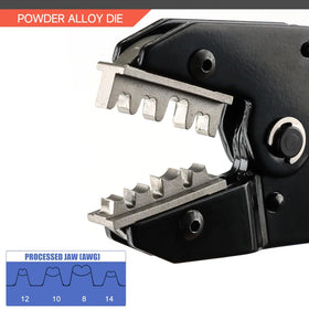 HKS crimping tool fits solar PV connectors for quick, secure terminations