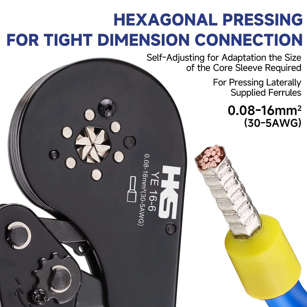 Ergonomic anti-slip grip on HKS tool supports steady operation