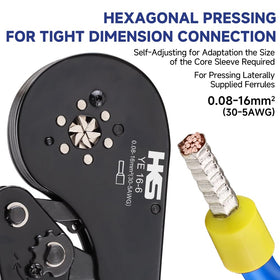 Ergonomic anti-slip grip on HKS tool supports steady operation