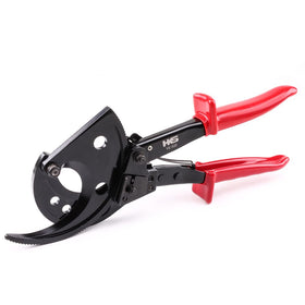 HKS Ratchet Cable Cutter blade close-up for precise cuts in electrical work.