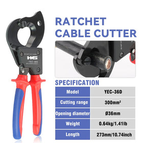 HKS Ratchet Cutter working in tight spaces, compact form fits through narrow areas.