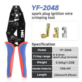 HKS Spark Plug Crimping Kit in ratcheting action provides precise terminal crimps