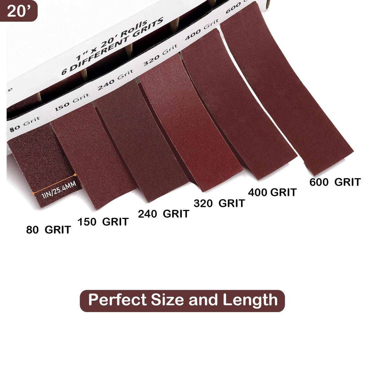 HL-YMXQ emery paper roll 80–600 grit ideal for smoothing wood