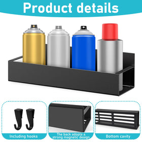 Hlimior spray bottle rack with open design for quick grab