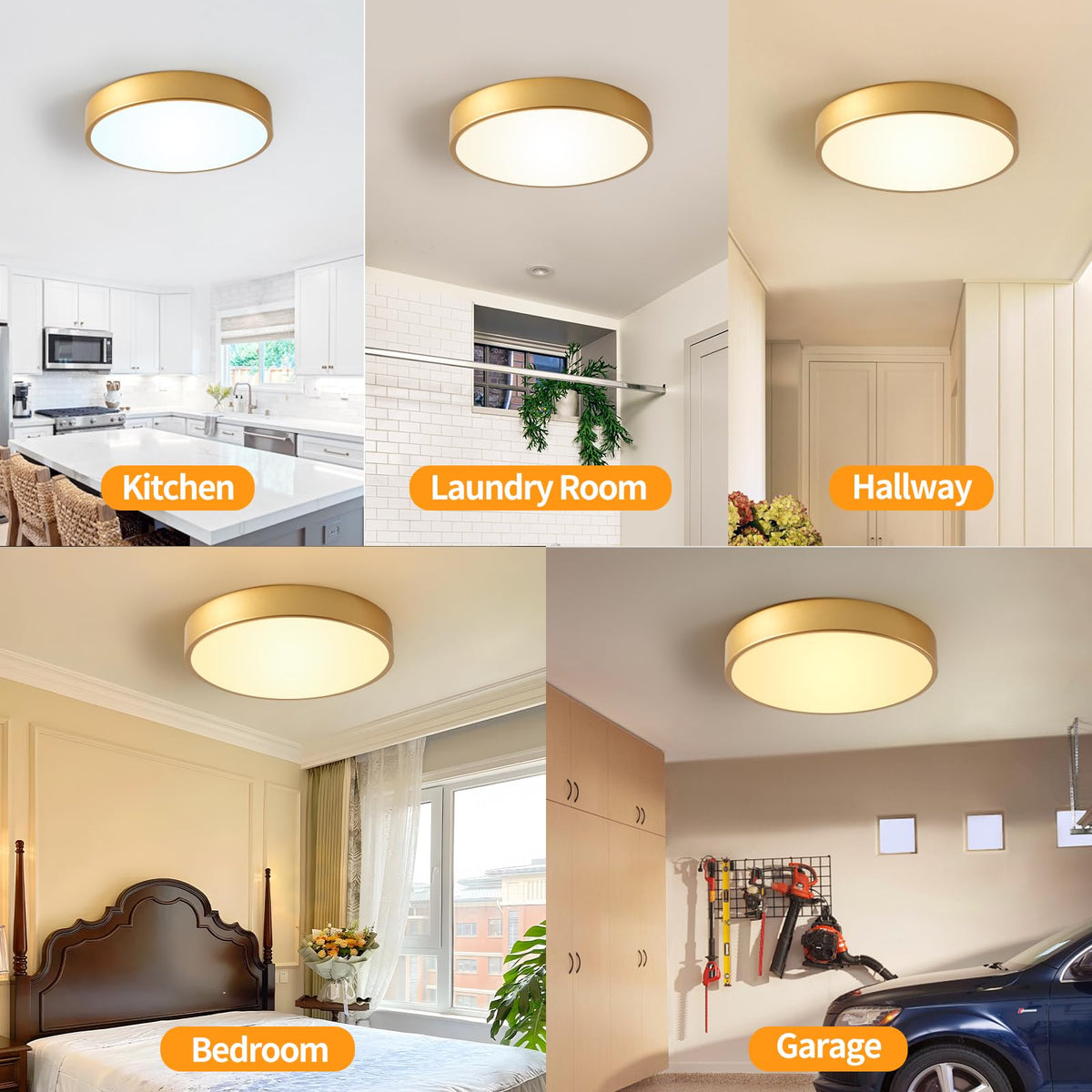 HLinghtnet slim 2.1 inch height fits low ceilings and modern decor