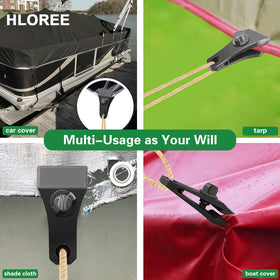 HLOGREE tarp clips ideal for camping and outdoor gear