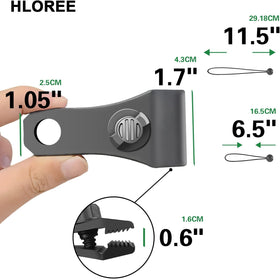 HLOGREE clip's rugged jaws resist slipping during camping