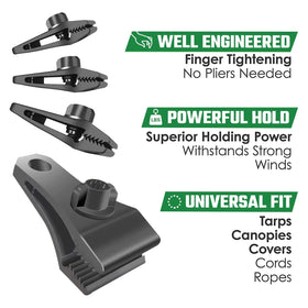 HLOGREE 40-piece pack for tarps, banners, and signs
