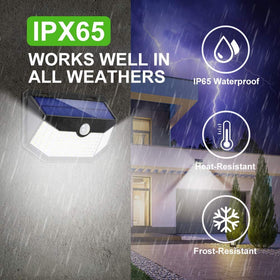 HMCITY solar lights IP65 waterproof design withstands rain and snow