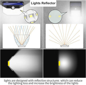 HMCITY solar lights wireless installation for quick, wire-free setup