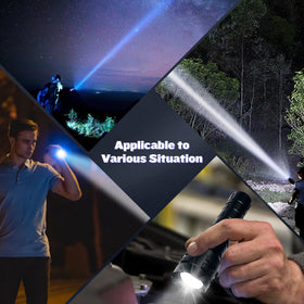 HMFREE high lumen torch withstands drops and weather with IP67 waterproof rating.