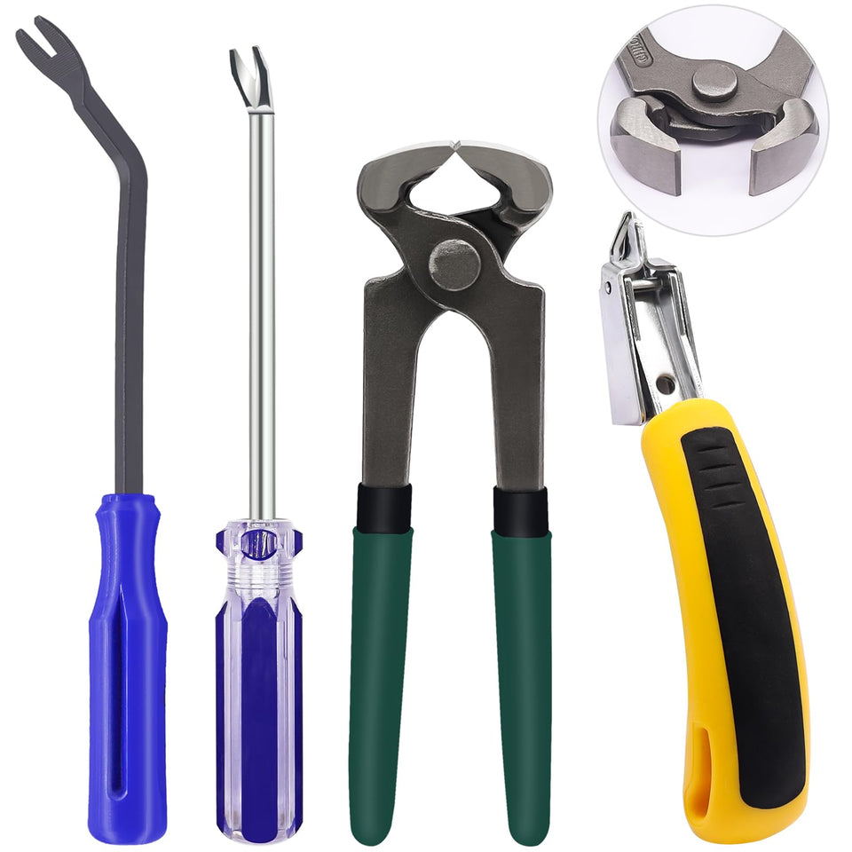 Hmknana staple remover set front view for upholstery repair efficiency.